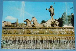 Postais: POSTAL DE MADRID. AÑO 1968. FUENTE DE NEPTUNO. 2170
